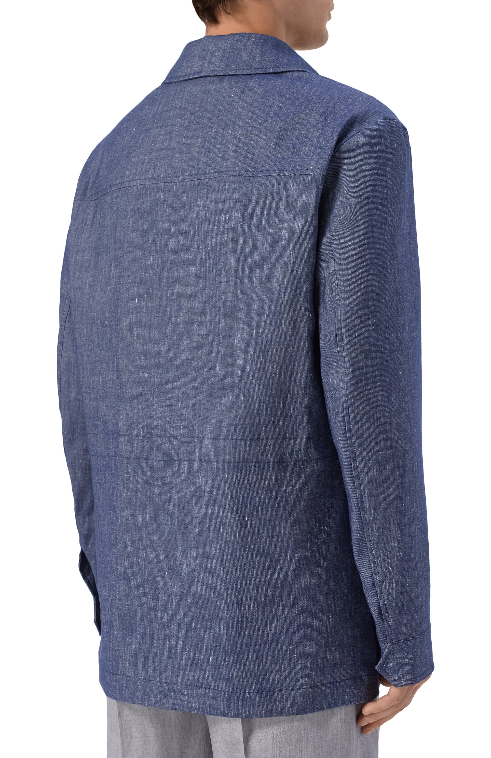 Куртка изо льна и хлопка CANALI, арт. 020402U/SG03468, фото 4