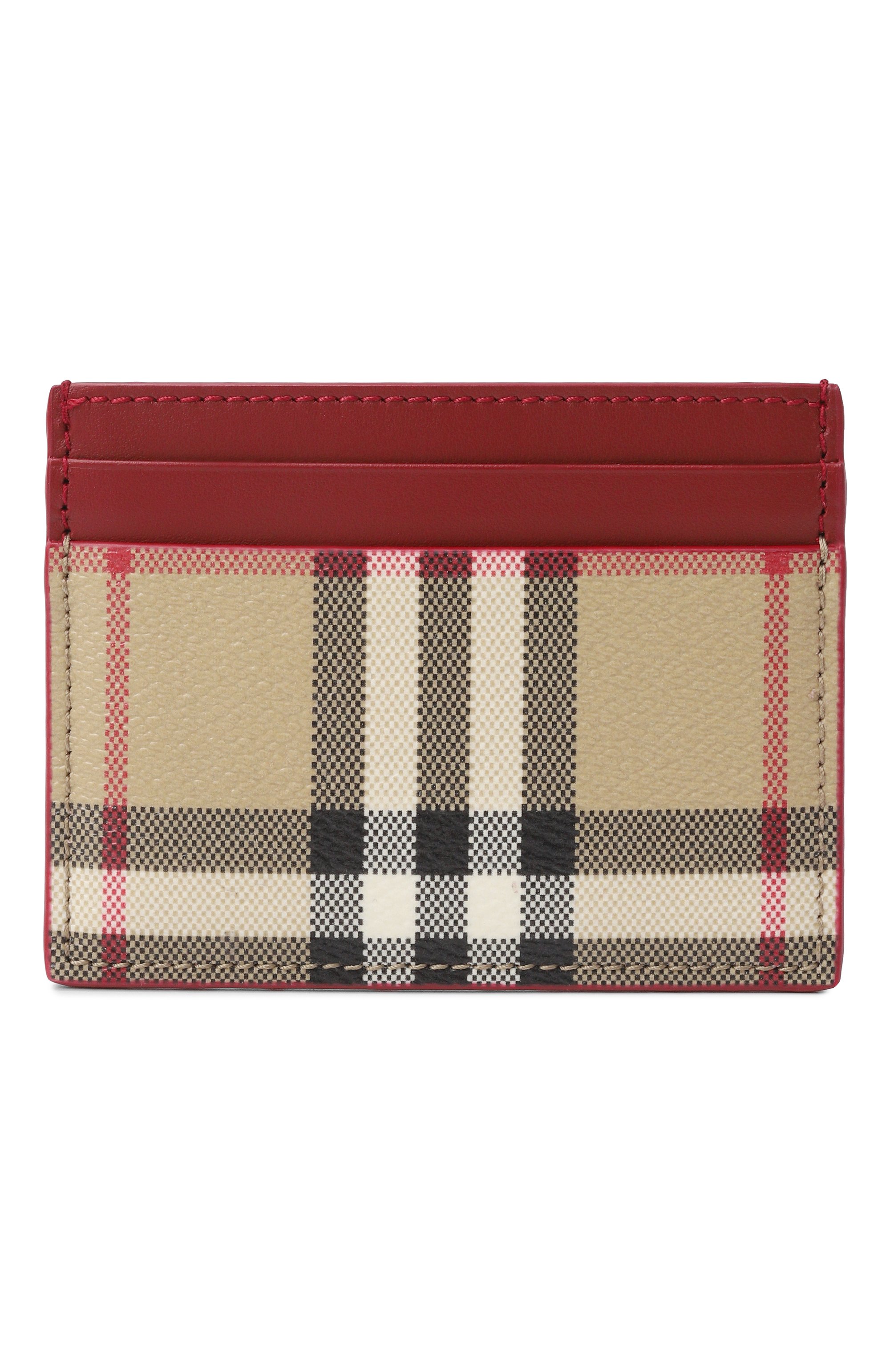 Текстильный футляр для кредитных карт BURBERRY красного цвета по цене 29950 руб., арт. 8116329, фото 1 Текстильный футляр для кредитных карт BURBERRY, арт. 8116329, фото 1