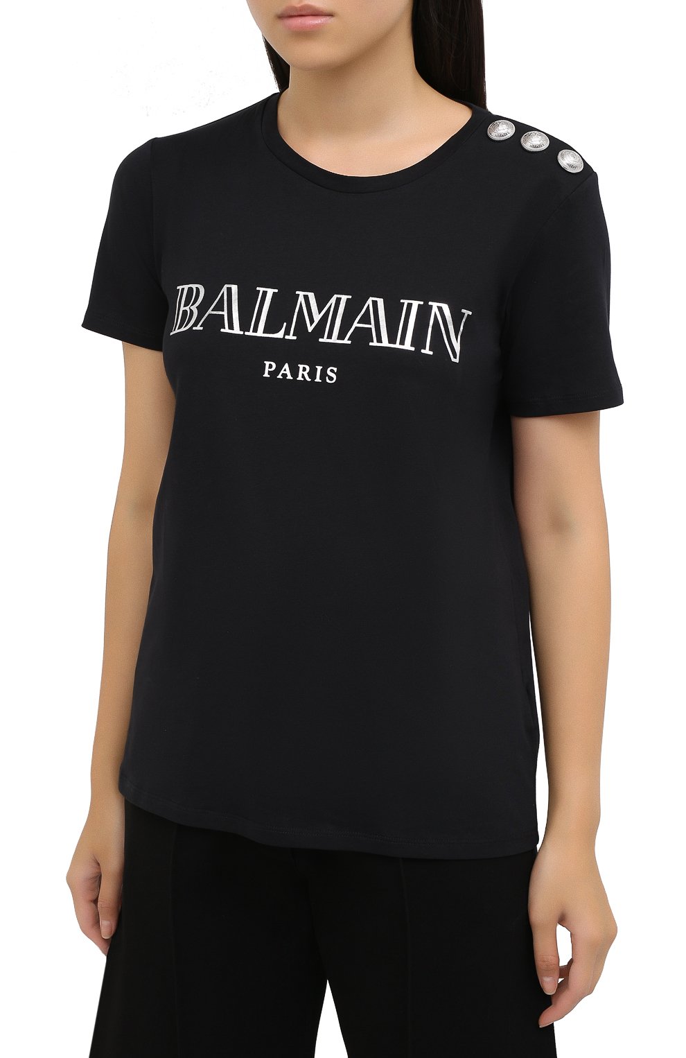 Хлопковая футболка BALMAIN, арт. UF11350/I366, фото 3