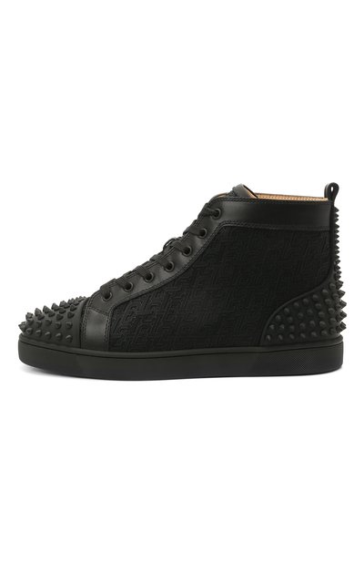 Комбинированные кеды lou spikes 2 CHRISTIAN LOUBOUTIN, арт. 1210802/L0U SPIKES 2 FLAT, фото 3