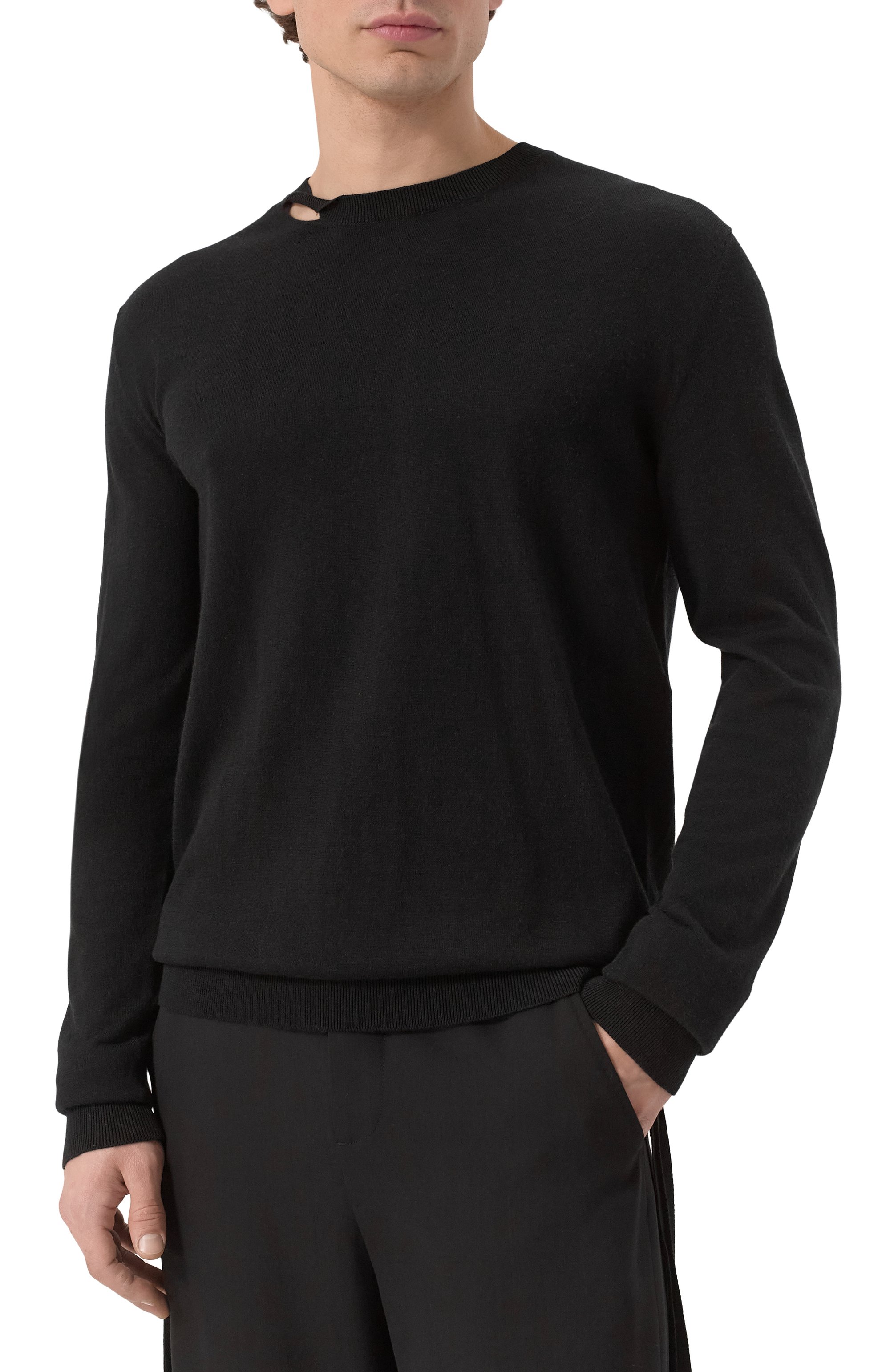 Дже�мпер из хлопка и кашемира ANN DEMEULEMEESTER, арт. B0012481/KN054, фото 3