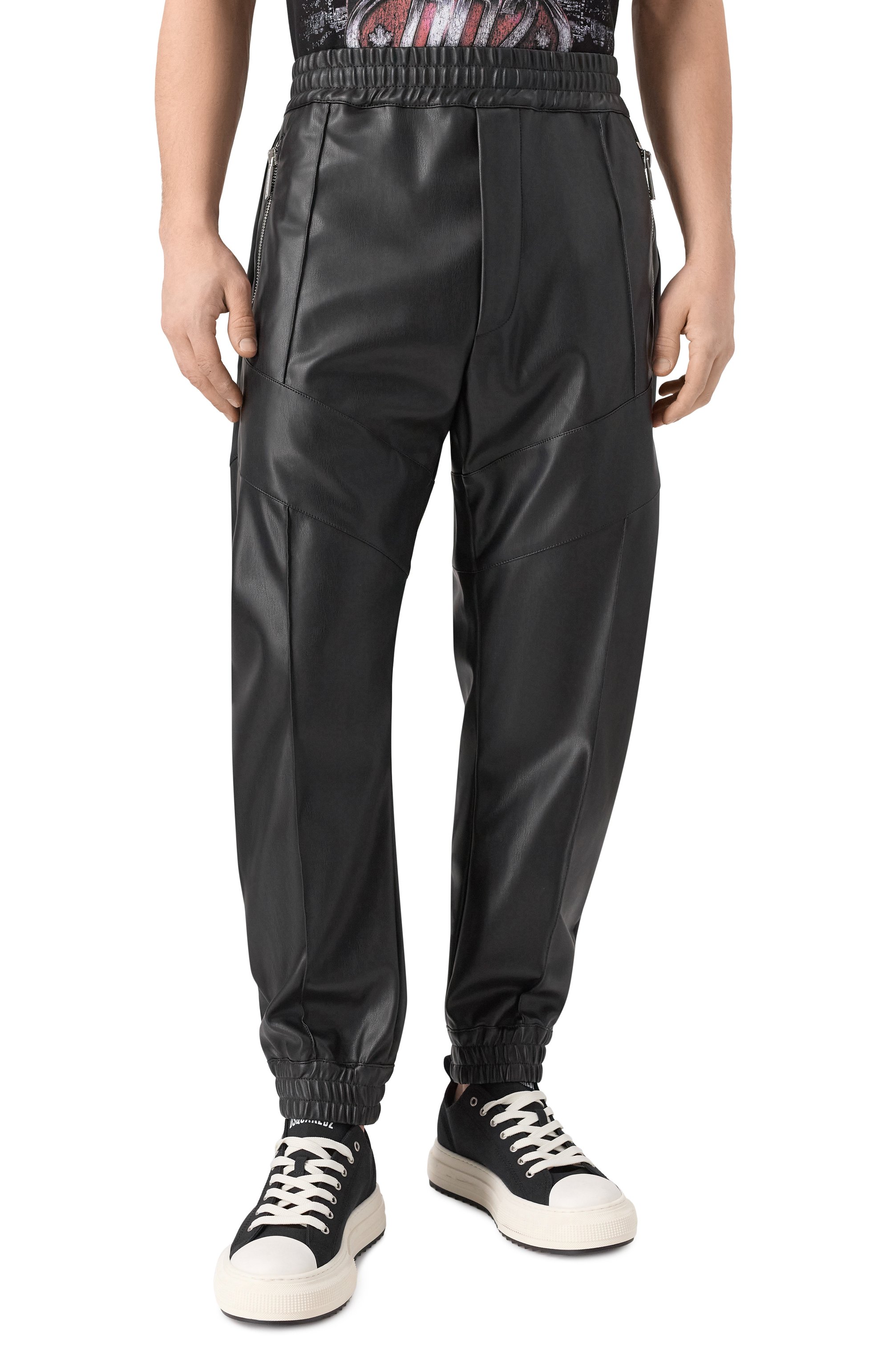 Джоггеры из экокожи DSQUARED2, арт. S74KB1117/S60340, фото 3