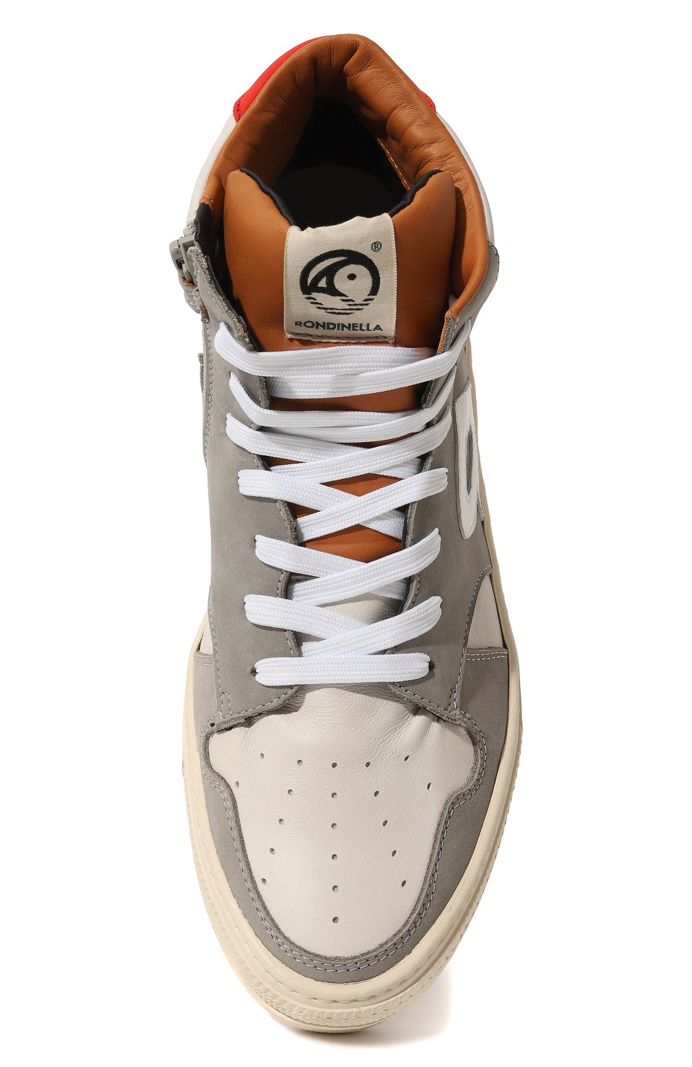 Высокие кеды из кожи RONDINELLA, арт. 12053-1D/41, фото 4