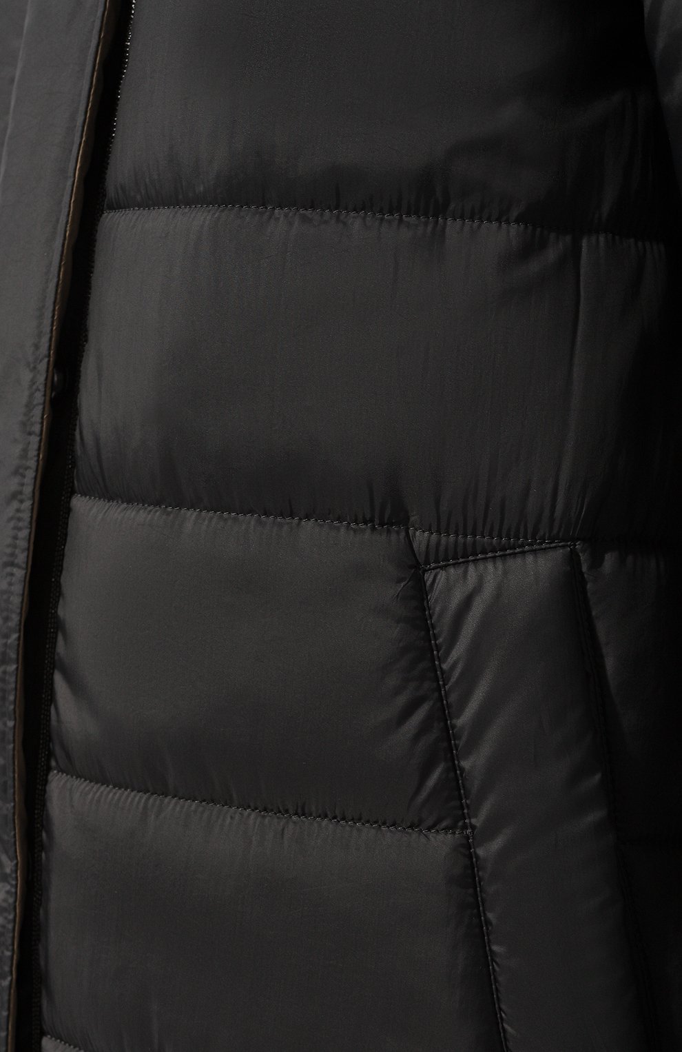 Утепленная куртка BRUNELLO CUCINELLI темно-серого цвета по цене 543500 руб., арт. MH5049699P, фото 5 Утепленная куртка BRUNELLO CUCINELLI, арт. MH5049699P, фото 5