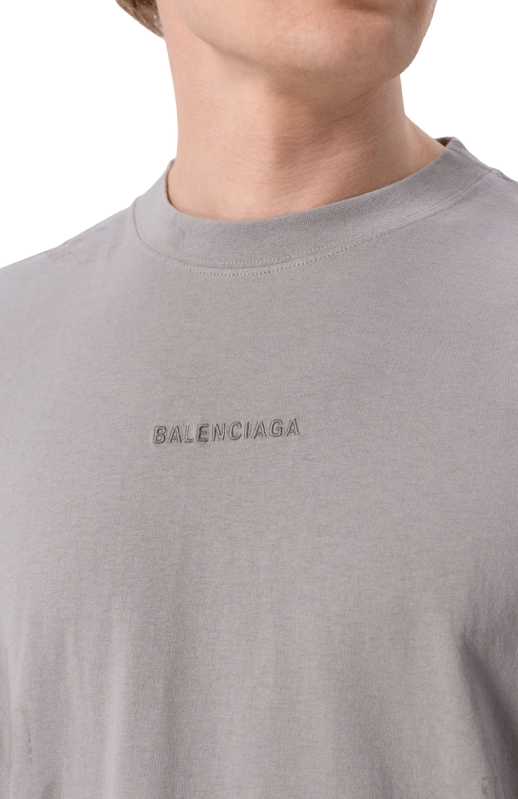 Хлопковая футболка BALENCIAGA, арт. 764235/TTVF9, фото 5
