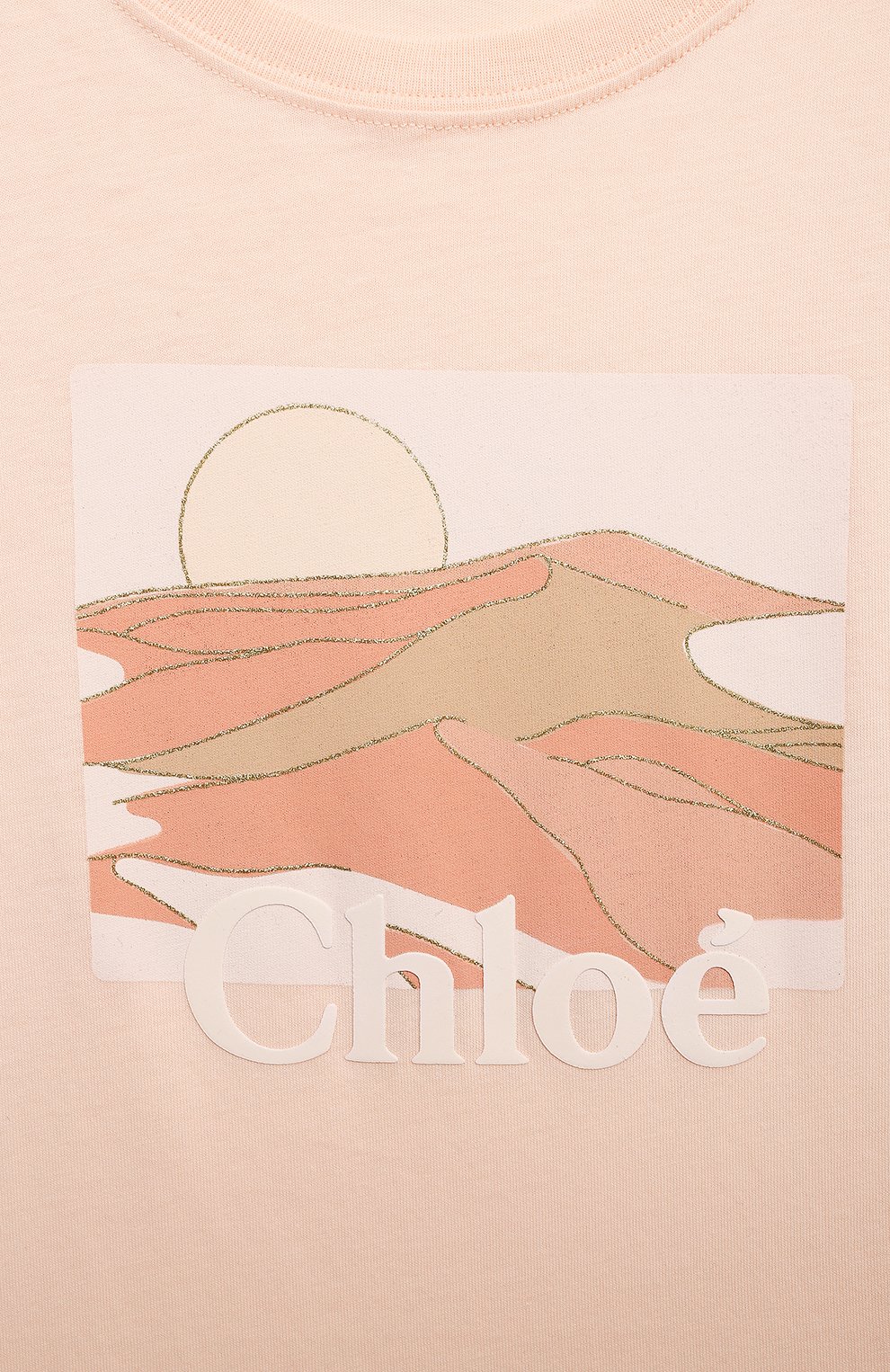 Хлопковое платье CHLOÉ светло-розового цвета по цене 9360 руб., арт. C12812, фото 3 Хлопковое платье CHLOÉ, арт. C12812, фото 3