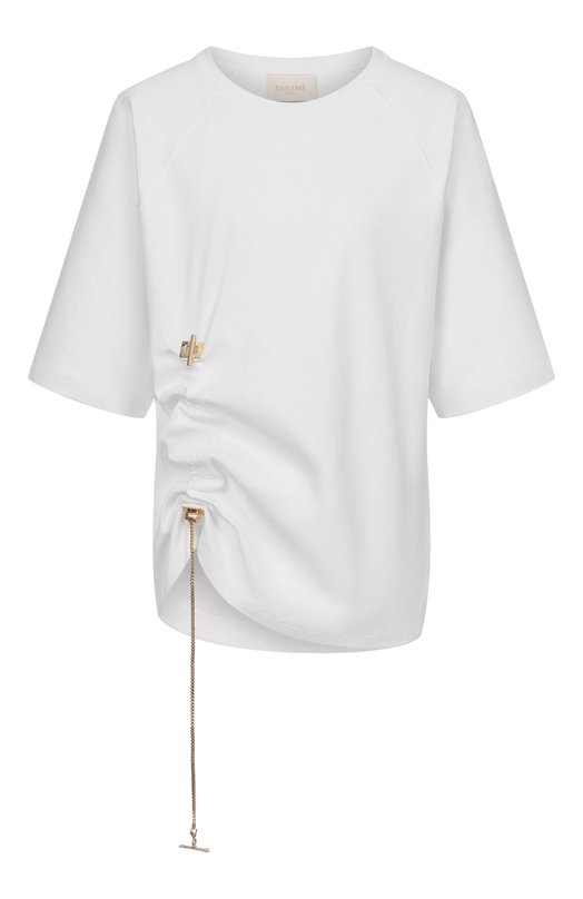 Хлопковая футболка Daname 726SS7809J Белый 726SS7809J