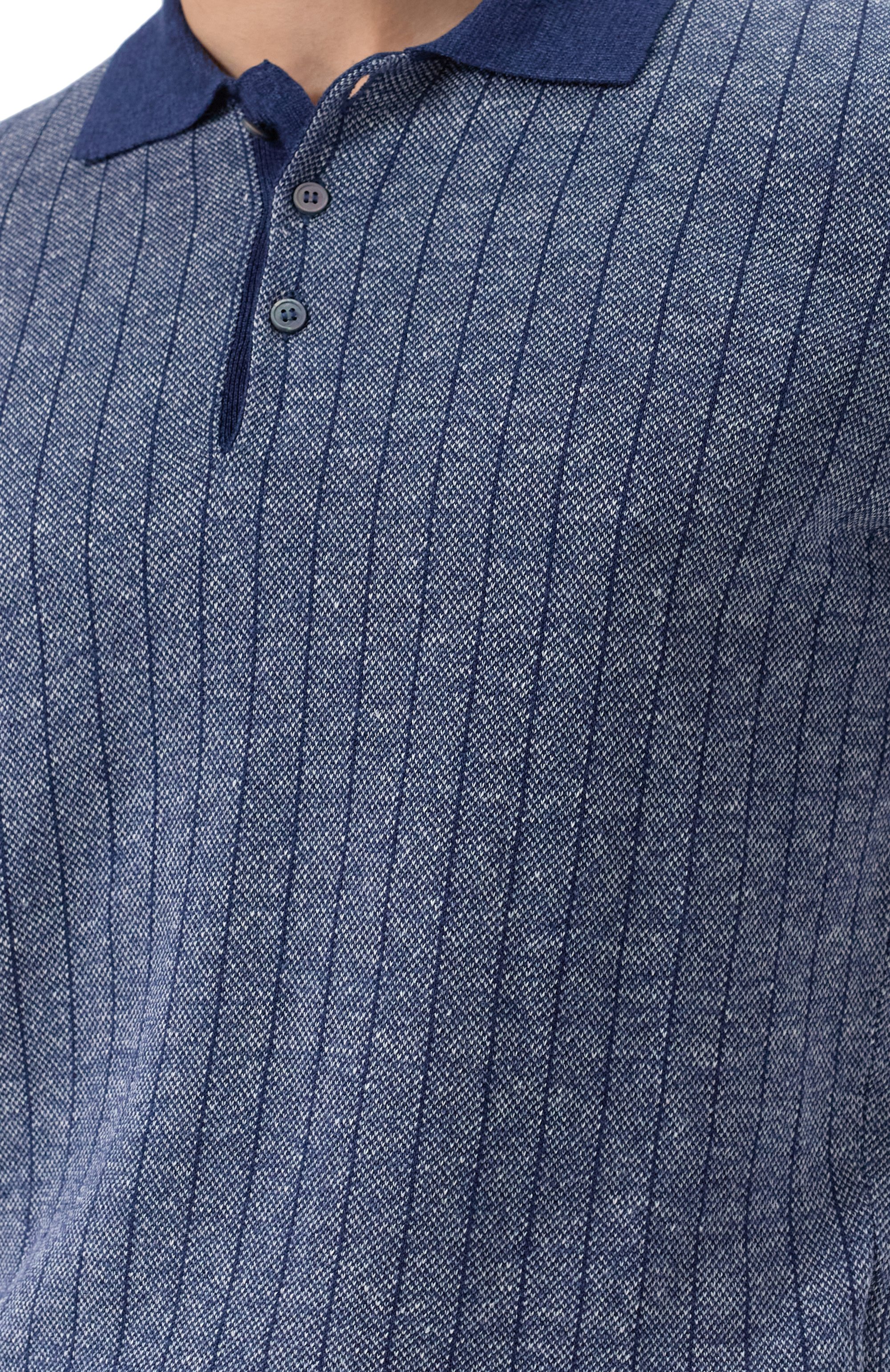 Поло изо льна и хлопка GRAN SASSO, арт. 57116/18659, фото 5