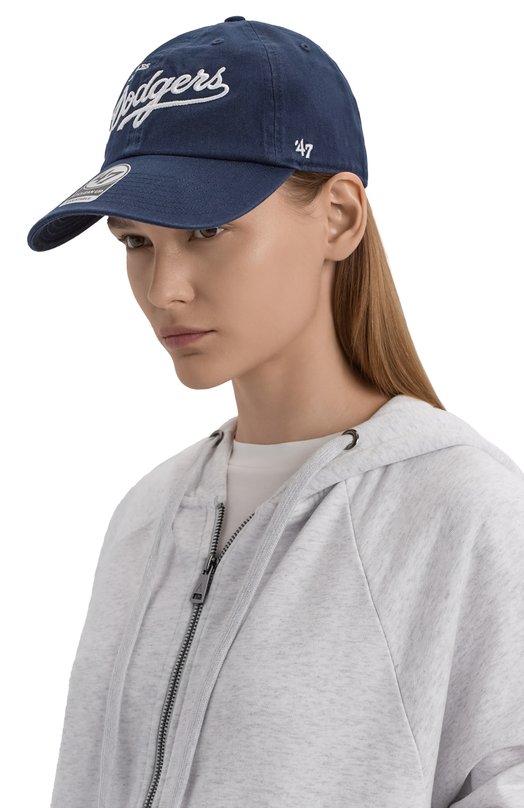 Хлопковая бейсболка Sporty and Rich AC060627671BL32 Синий  AC060627671BL32 Фото 2