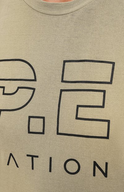 Хлопковая майка P.E. NATION бежевого цвета по цене 5120 руб., арт. 21PE1W135, фото 5 Хлопковая майка P.E. NATION, арт. 21PE1W135, фото 5