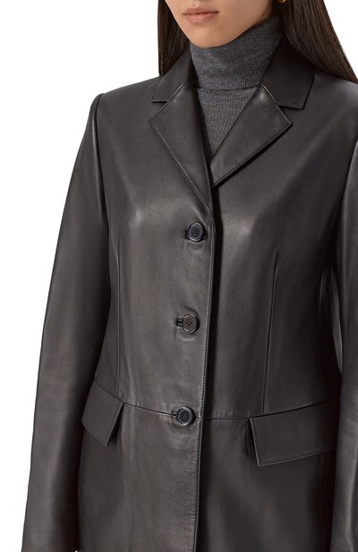 Кожаное пальто 12 STOREEZ, арт. 121969, фото 5