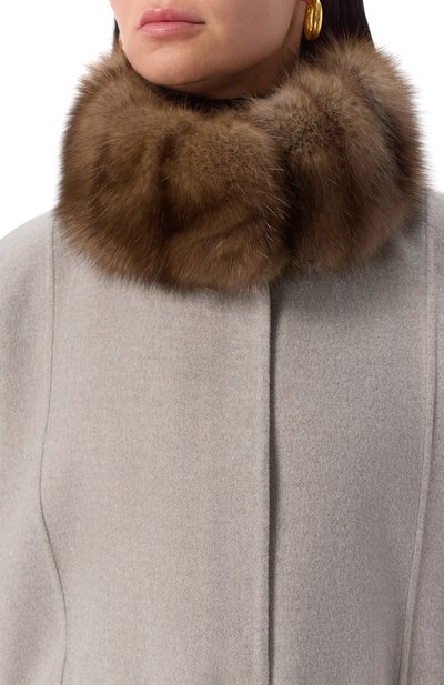 Кейп из шерсти и кашемира с отделкой из соболя MVST, арт. FTBKB-Y681-1SB/LP1368, фото 5