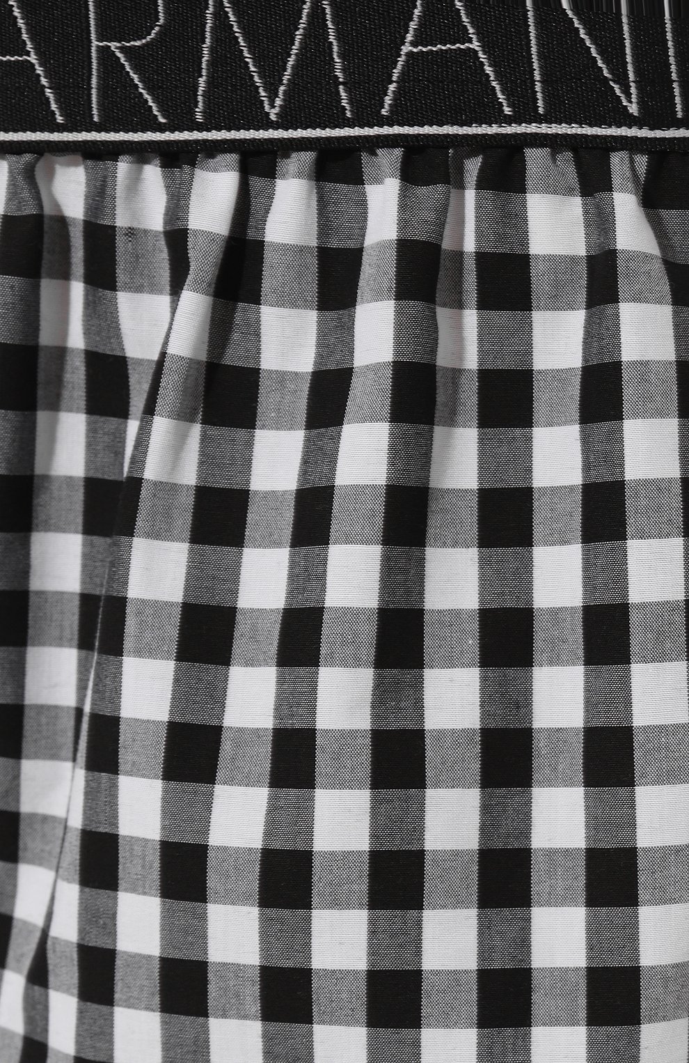 Хлопковые шорты EMPORIO ARMANI черно-белого цвета по цене 6155 руб., арт. 164816/4R242, фото 5 Хлопковые шорты EMPORIO ARMANI, арт. 164816/4R242, фото 5