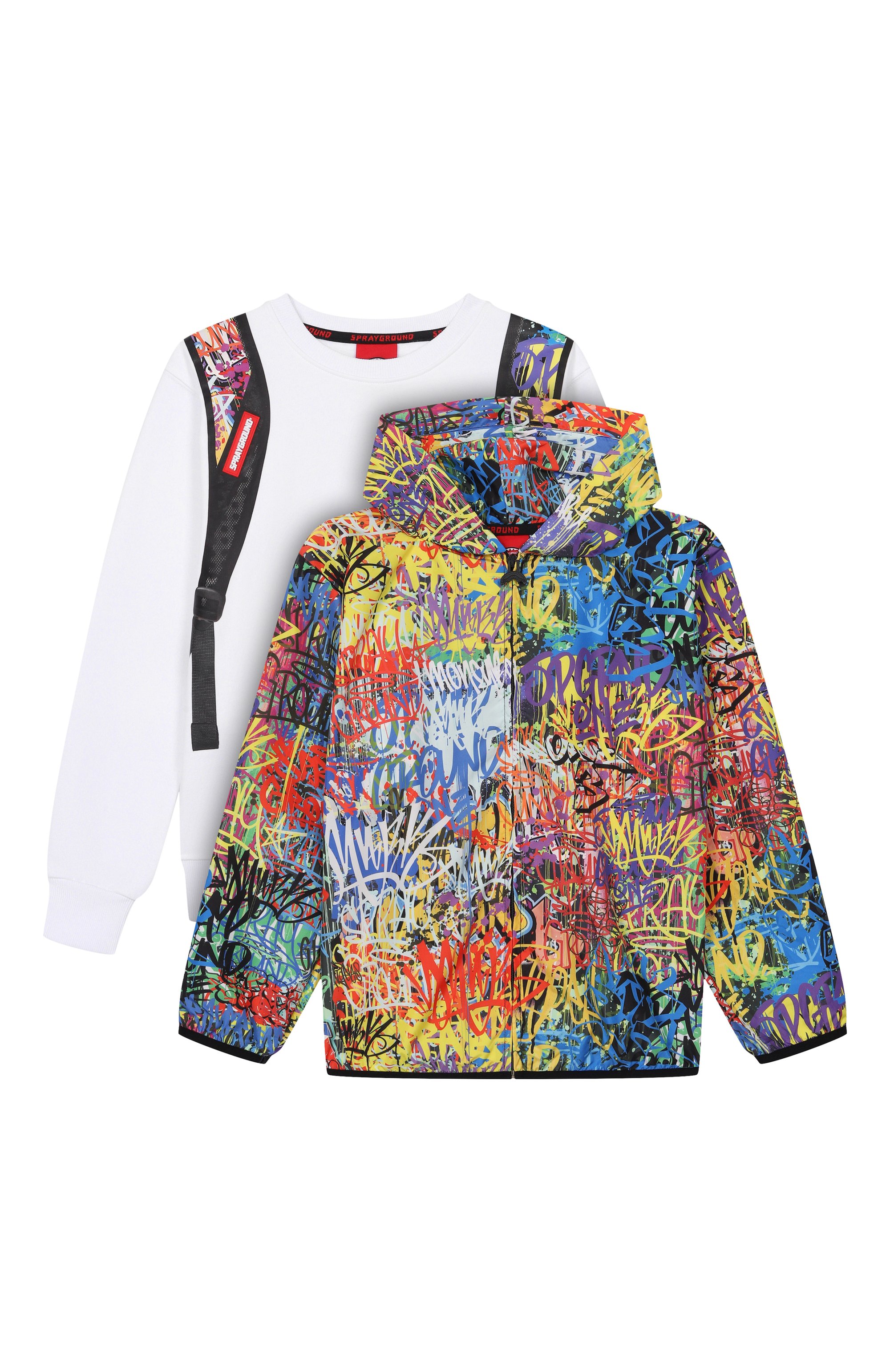 Комплект из ветровки и свитшота SPRAYGROUND, арт. SPY1371GPLUSJKT, фото 1