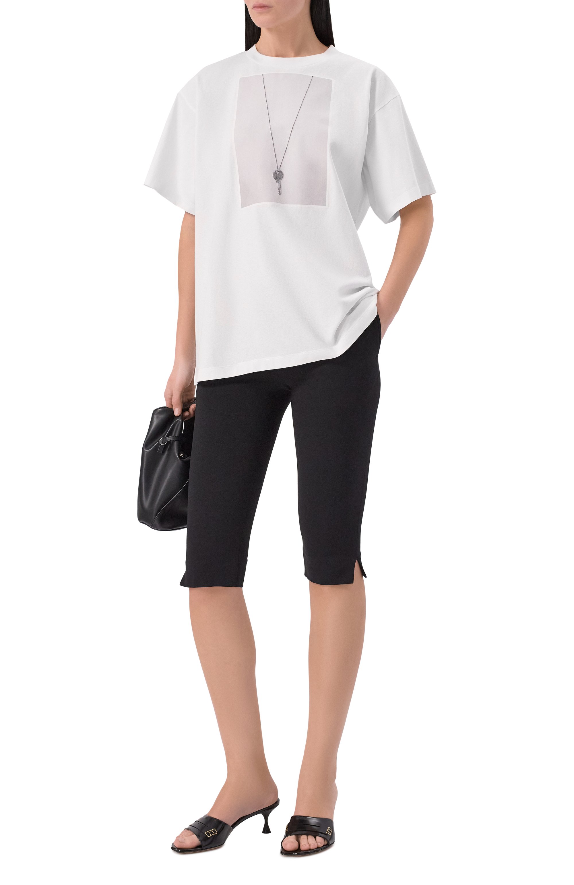 Хлопковая футболка MM6, арт. SH0GC0068/M20050, фото 3