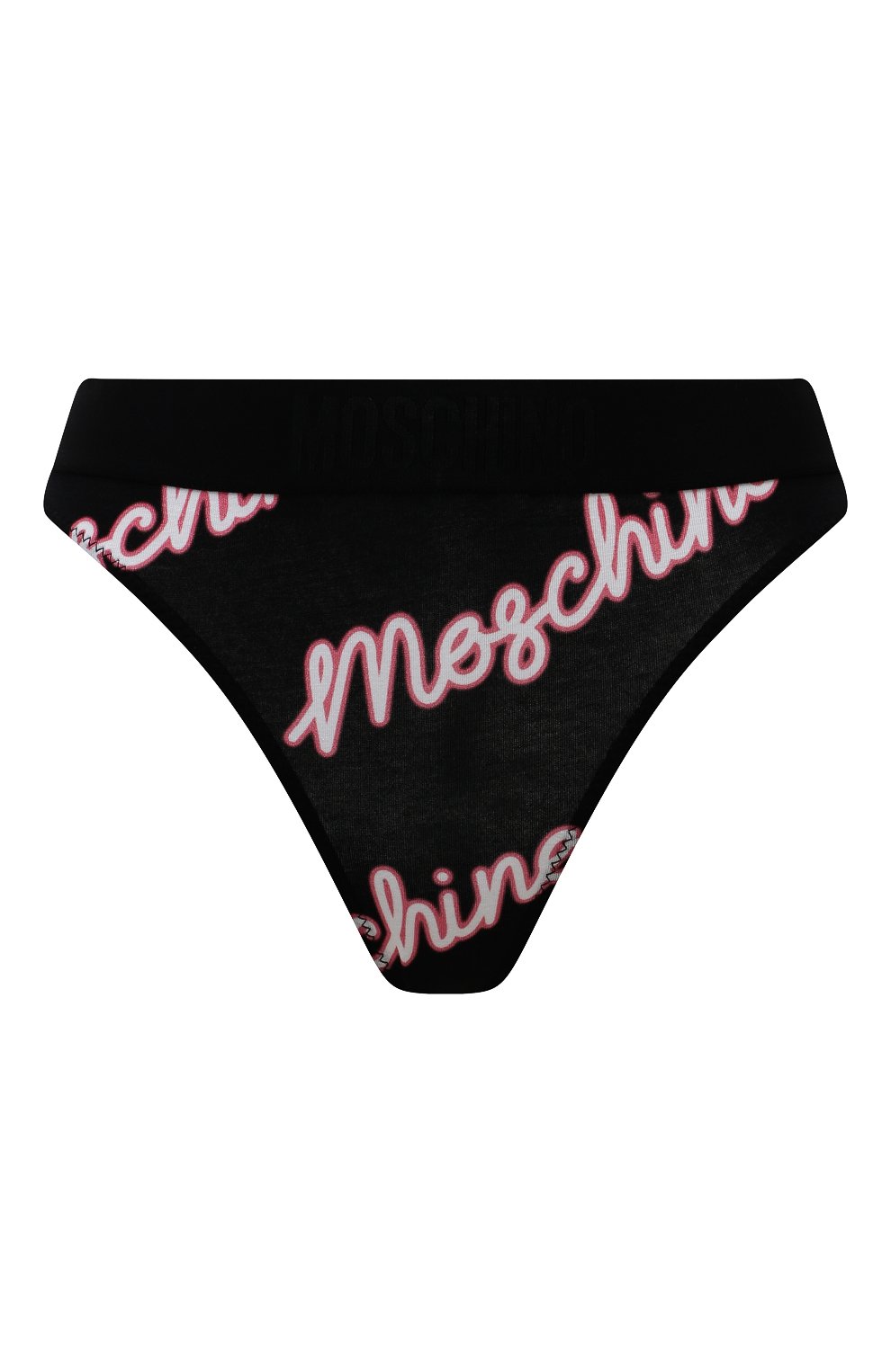 Трусы-стринги MOSCHINO черно-белого цвета по цене 6910 руб., арт. A1311/4417, фото 1 Трусы-стринги MOSCHINO, арт. A1311/4417, фото 1