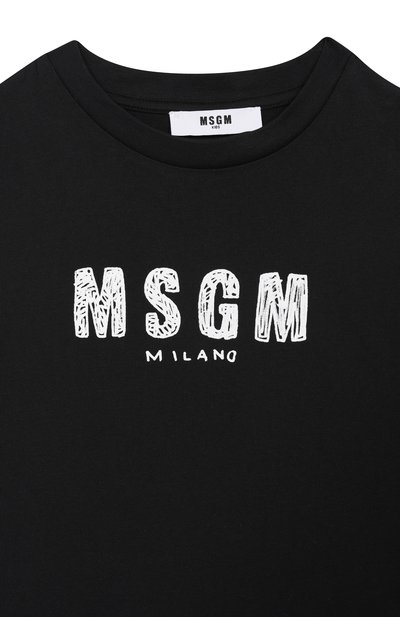 Хлопковая майка MSGM KIDS, арт. S6MSJUTH069, фото 3