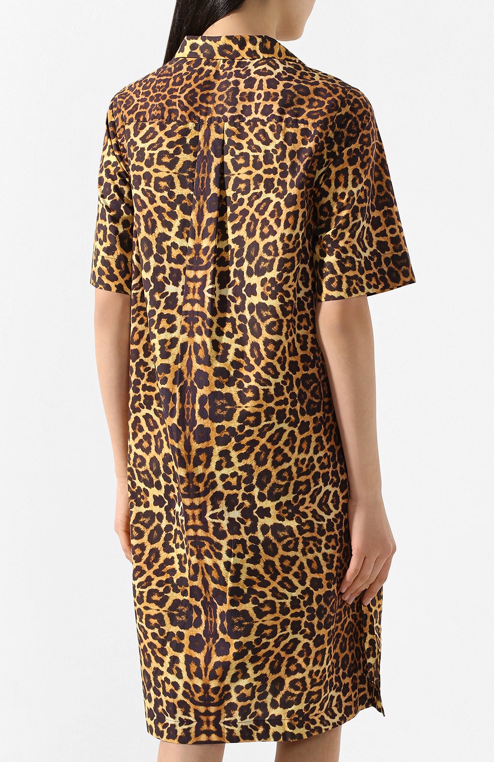 Хлопковое платье DRIES VAN NOTEN леопардового цвета по цене 64800 руб., арт. 201-11048-9006, фото 4 Хлопковое платье DRIES VAN NOTEN, арт. 201-11048-9006, фото 4