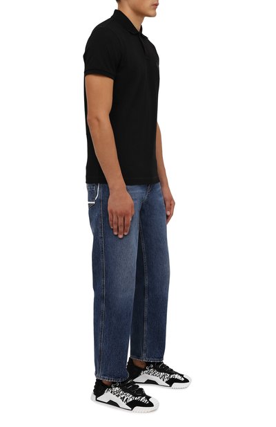 Комбинированные кеды ns1 DOLCE & GABBANA черно-белого цвета по цене 81800 руб., арт. CS1810/A0844, фото 2 Комбинированные кеды ns1 DOLCE & GABBANA, арт. CS1810/A0844, фото 2