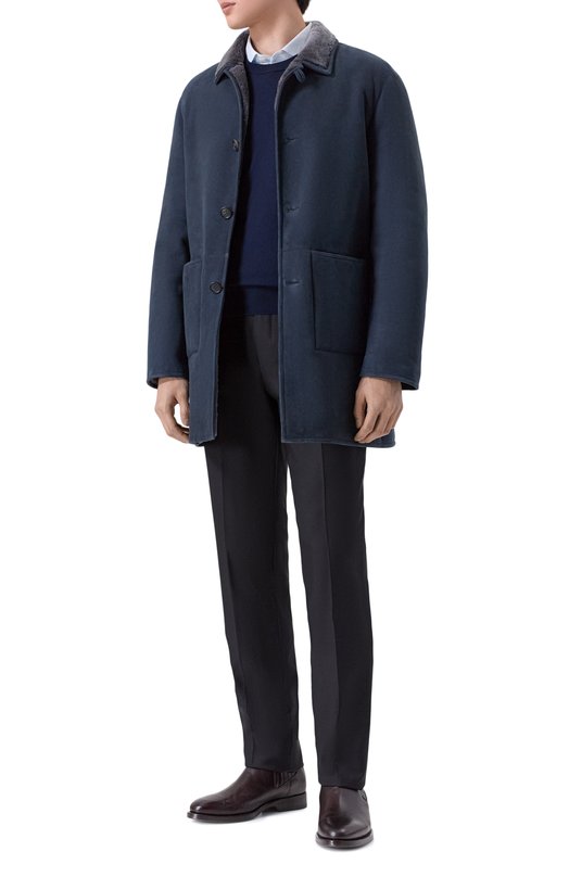 Дубленка из овчины MVST L0UIS/253-00/58 Синий  L0UIS/253-00/58 Фото 2