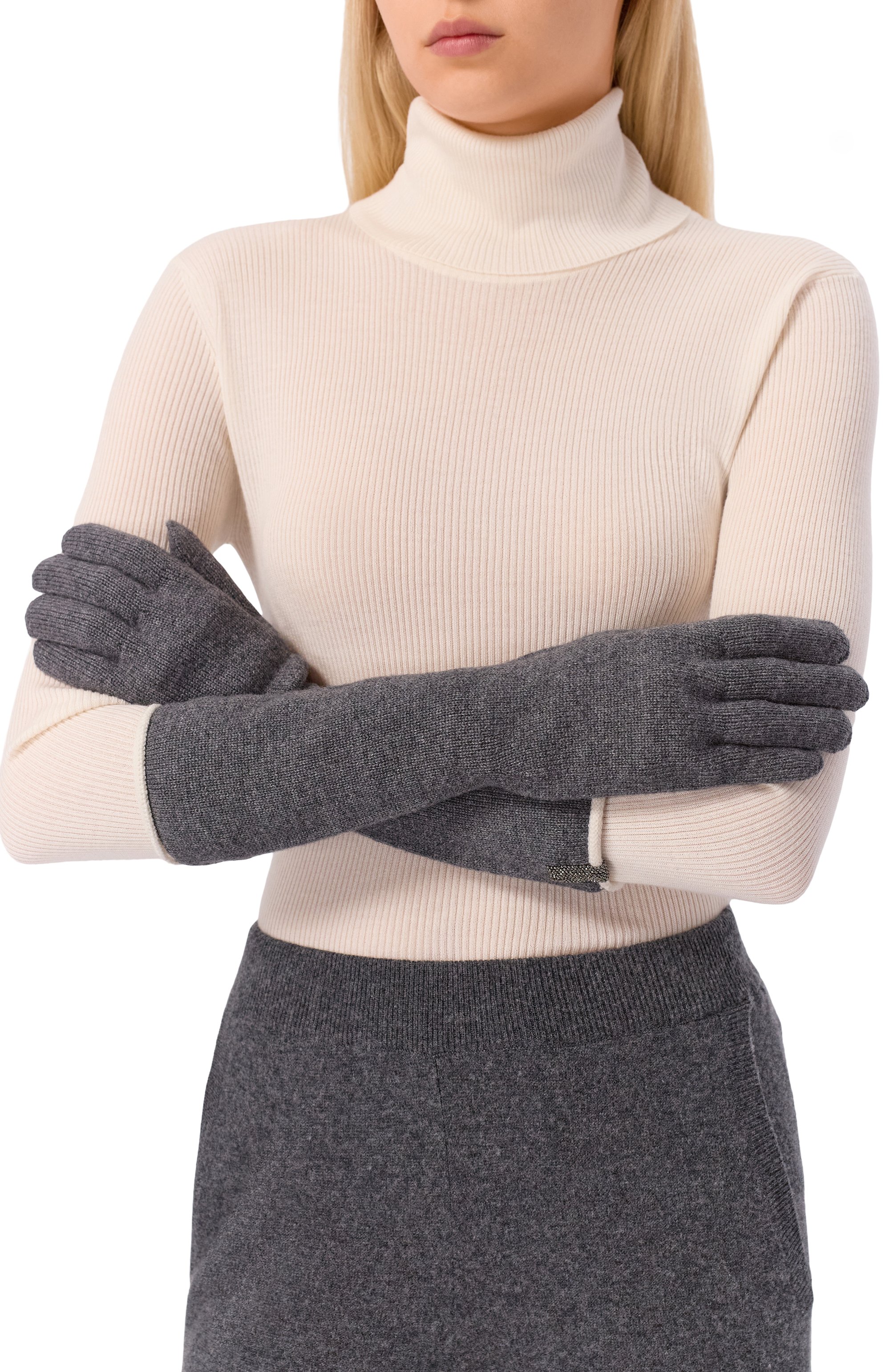 Перчатки из шерсти и кашемира FREEAGE, арт. W26.GL009.2030.991, фото 2