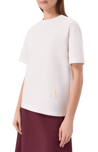 Хлопковая футболка BOTTEGA VENETA, арт. 864222/V6F40, фото 3