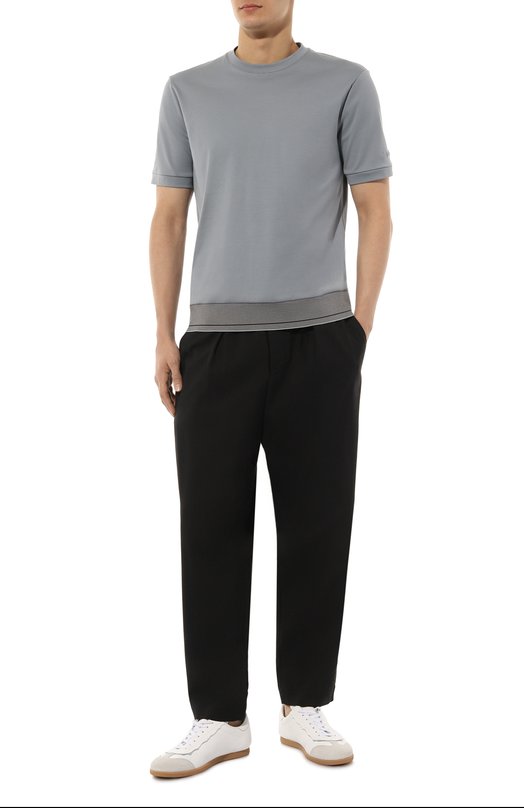 Хлопковая футболка Giorgio Armani 3DSM52/SJFBZ Серый  3DSM52/SJFBZ Фото 2