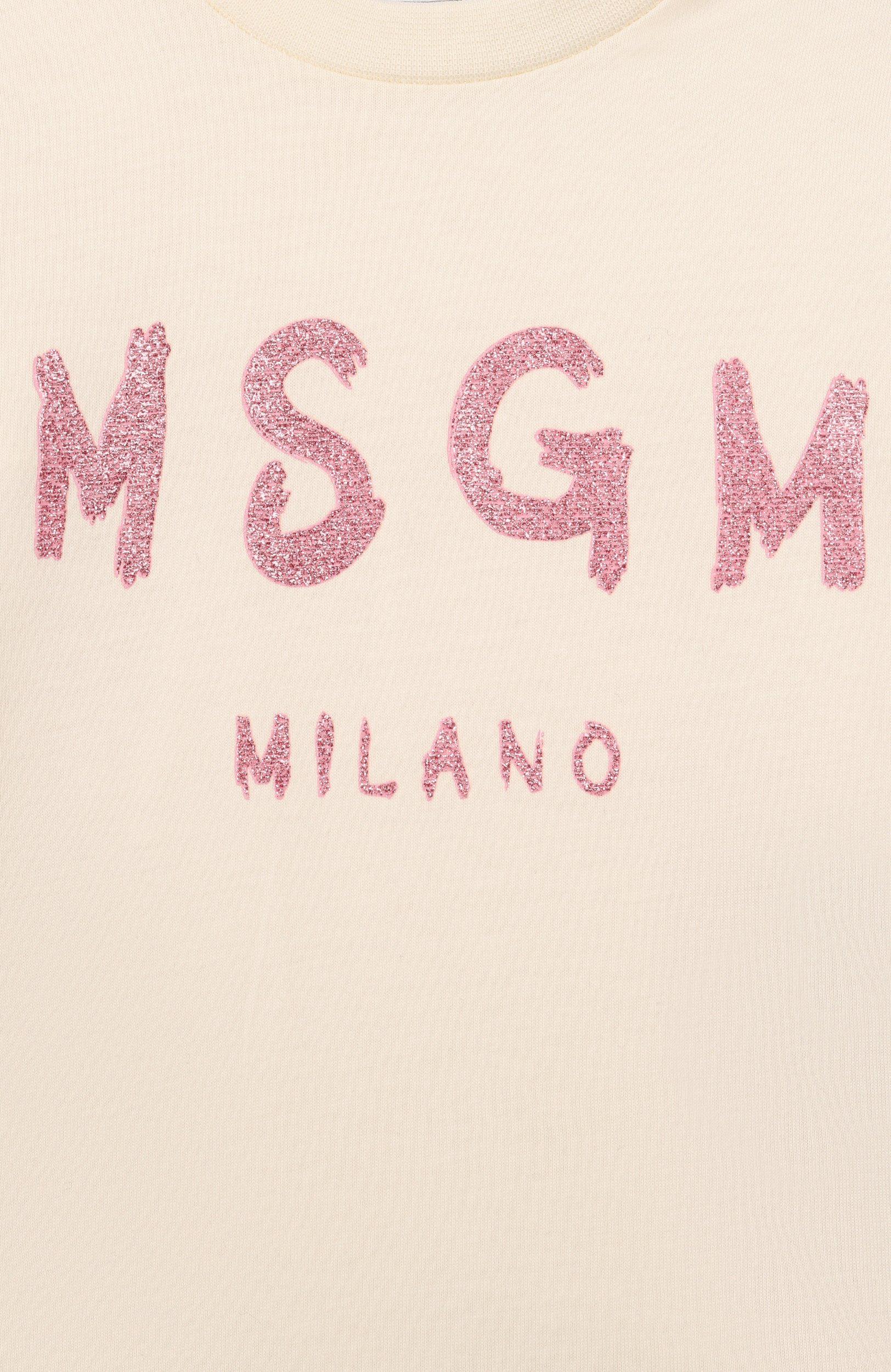 Хлопковый лонгслив MSGM KIDS, арт. F6MSNGTH367, фото 3