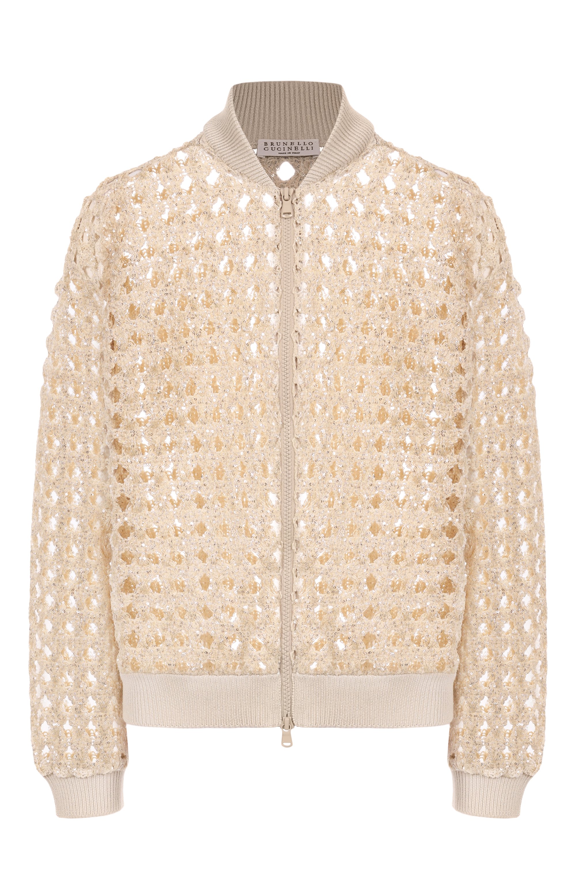 Кардиган с отделк�ой пайетками BRUNELLO CUCINELLI, арт. MTSR10416P, фото 1