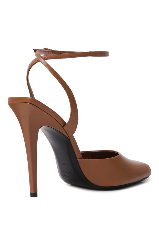 Кожаные туфли La Scandale 110 Saint Laurent 806048/AACSQ Бежевый  806048/AACSQ Фото 5