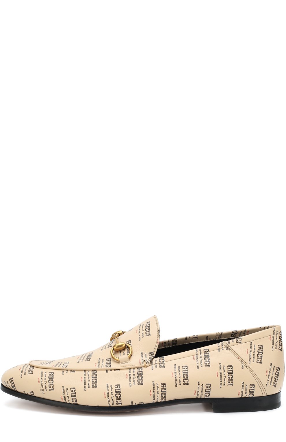 Кожаные лоферы с мягким задником и пряжкой-трензелем GUCCI, арт. 407314/0PI00, фото 3