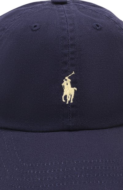 Хлопковая бейсболка POLO RALPH LAUREN темно-синего цвета по цене 3995 руб., арт. 320552489, фото 3 Хлопковая бейсболка POLO RALPH LAUREN, арт. 320552489, фото 3