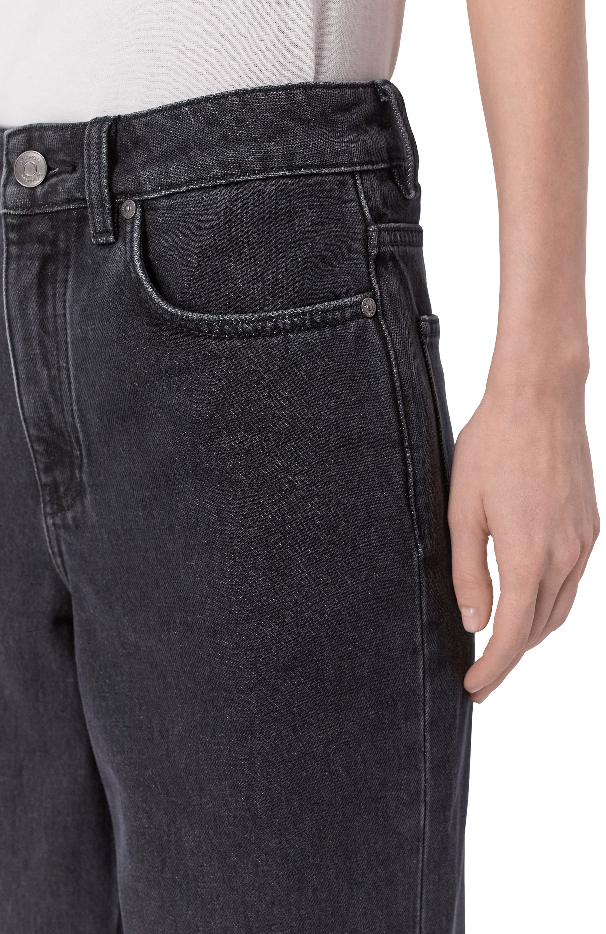 Джинсы wide leg 415 12 STOREEZ темно-серого цвета по цене 17000 руб., арт. 135957, фото 5 Джинсы wide leg 415 12 STOREEZ, арт. 135957, фото 5