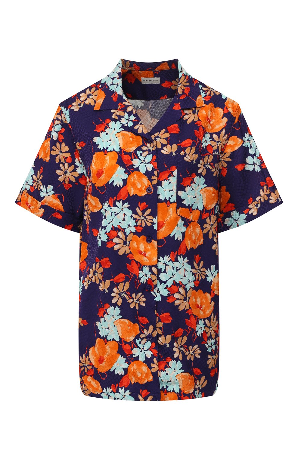 Рубашка с принтом DRIES VAN NOTEN, арт. 191-10761-7090, фото 1