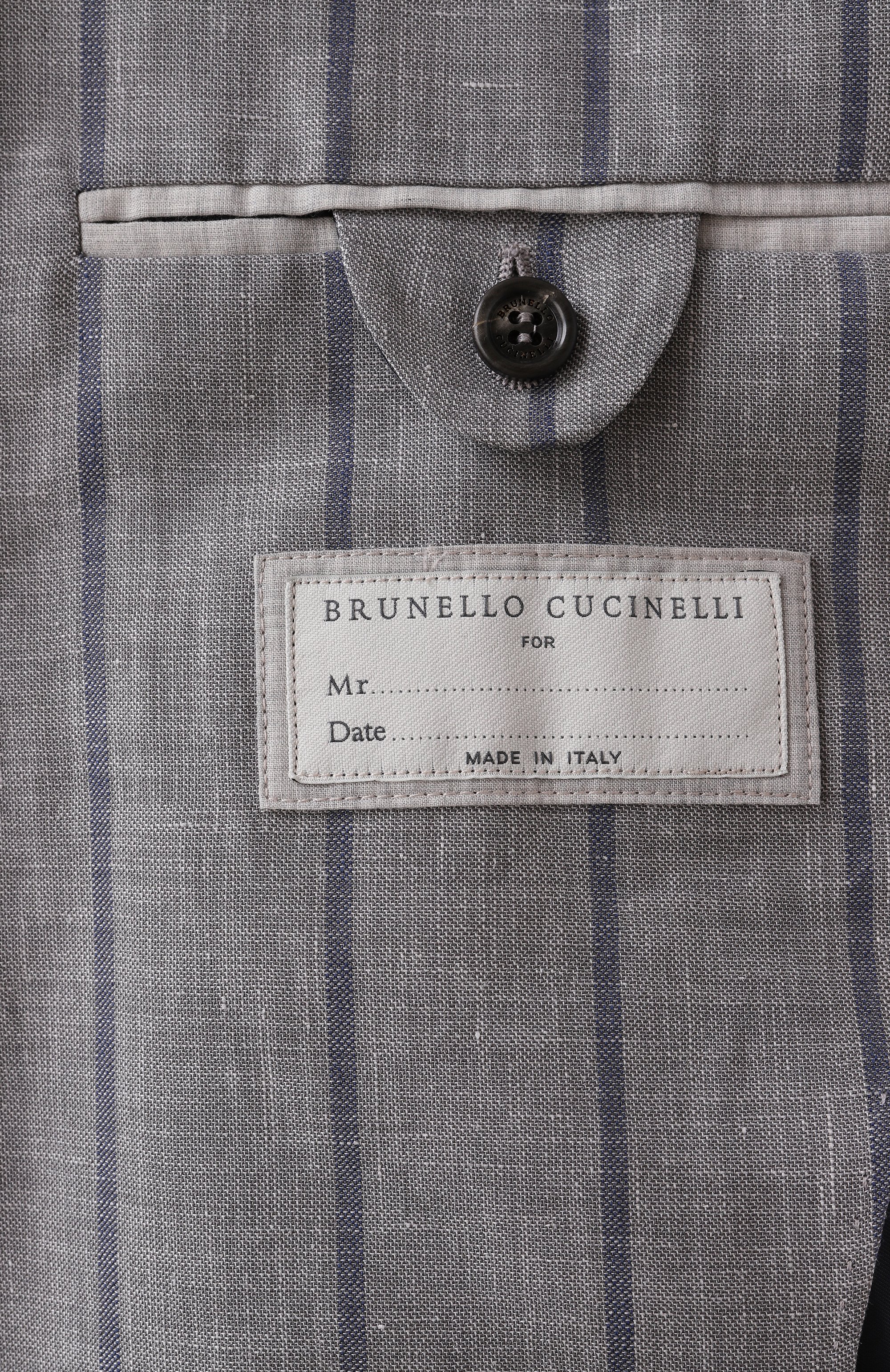 Костюм из шерсти и льна BRUNELLO CUCINELLI, арт. MP475LDFRD, фото 9