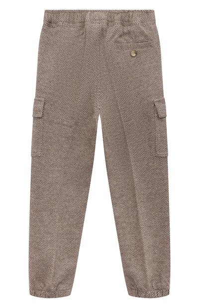 Хлопковые брюки IL GUFO бежевого цвета по цене 19300 руб., арт. A23PL393M5031/10A-14A, фото 2 Хлопковые брюки IL GUFO, арт. A23PL393M5031/10A-14A, фото 2