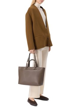 Женская сумка-тоут furla duetto large FURLA хаки цвета, арт. WB01453/BX3169 | Фото 7 (Материал сплава: Проставлено; Размер: large; Драгоценные камни: Проставлено; Материал: Натуральная кожа)