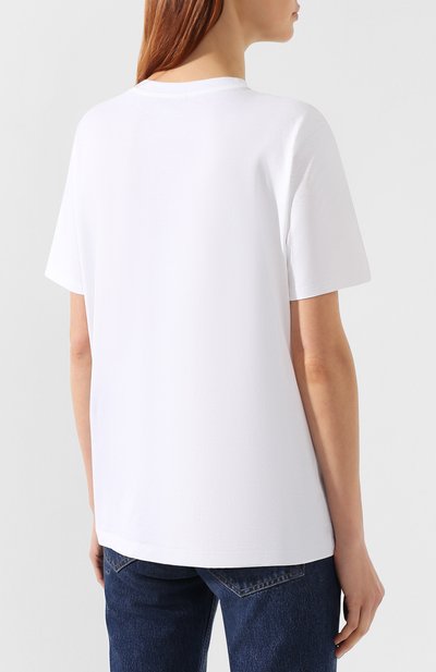 Хлопковая футболка ACNE STUDIOS белого цвета по цене 17100 руб., арт. AL0038, фото 4 Хлопковая футболка ACNE STUDIOS, арт. AL0038, фото 4