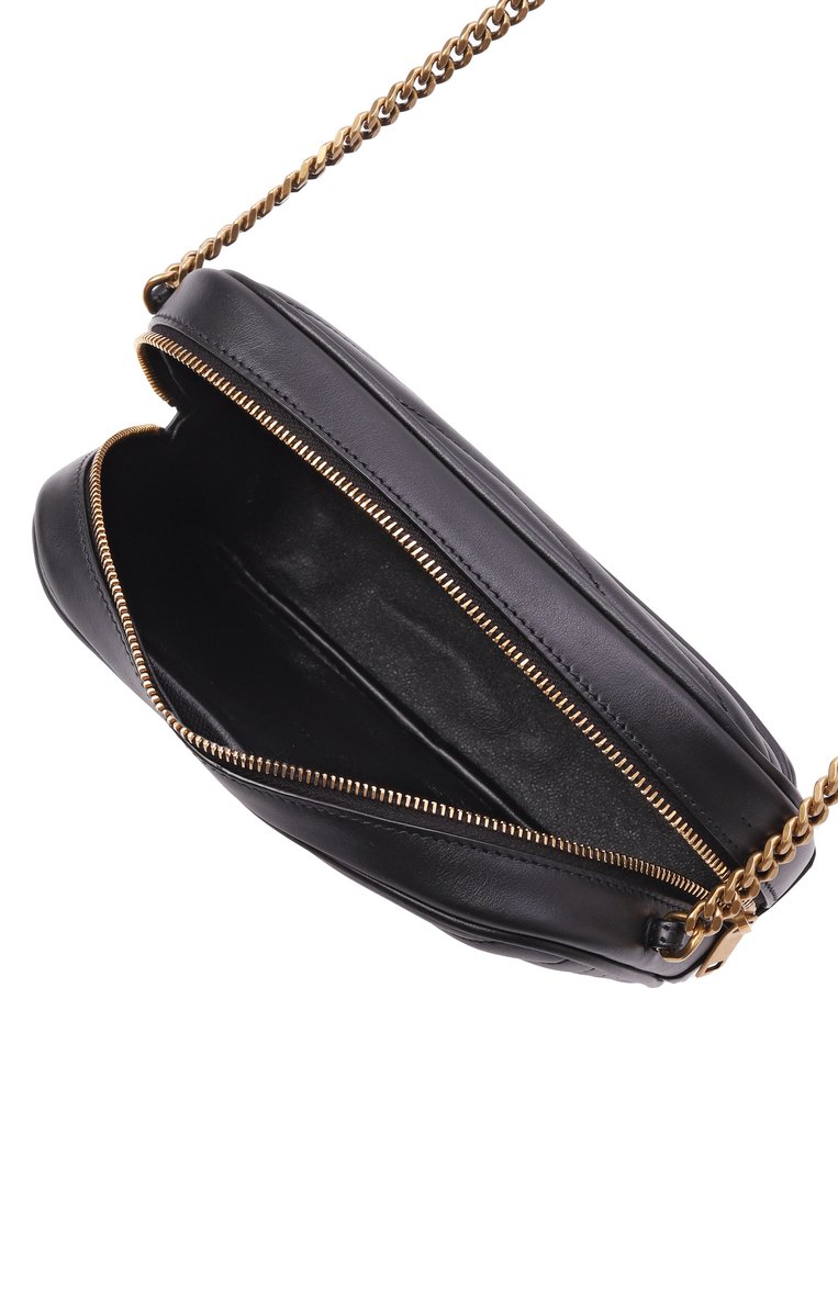 Женская сумка lou mini SAINT LAURENT черного цвета, арт. 748849/DV707 | Фото 5 (Ремень/цепочка: На ремешке; Размер: mini; Материал сплава: Проставлено; Драгоценные камни: Проставлено; Материал: Натуральная кожа)