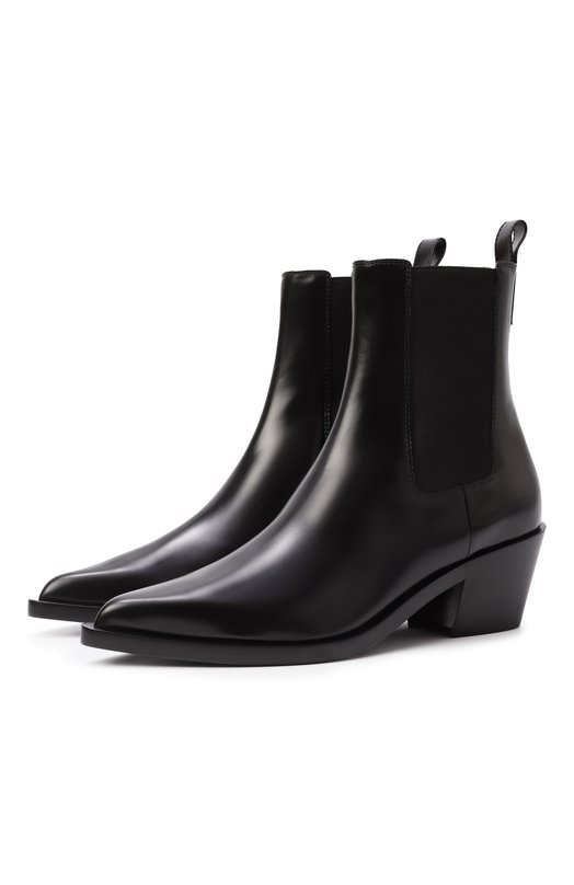Кожаные ботильоны Wylie 55 Gianvito Rossi G72901.45CU0.DVDNER0 Чёрный G72901.45CU0.DVDNER0