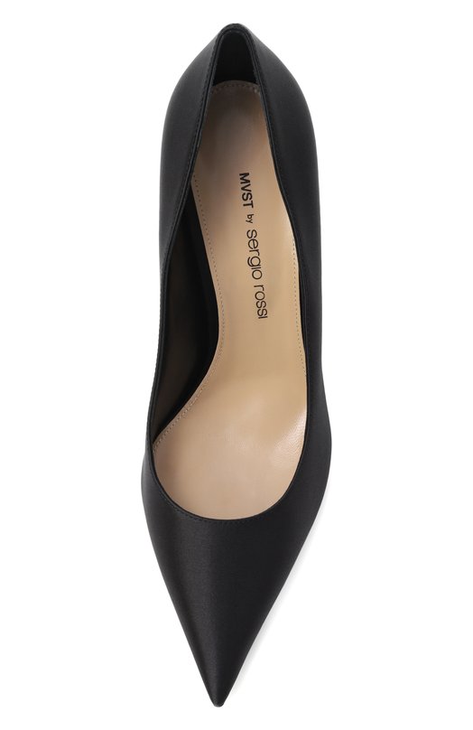 Атласные туфли MVST by Sergio Rossi MVST B14270-SATIN Чёрный  B14270-SATIN Фото 6