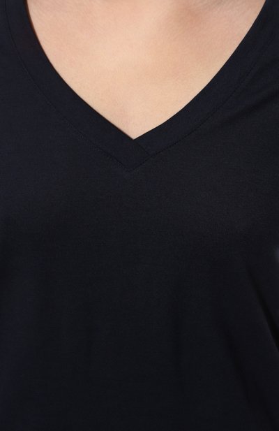 Футболка HANRO темно-синего цвета по цене 10310 руб., арт. 077876., фото 5 Футболка HANRO, арт. 077876., фото 5