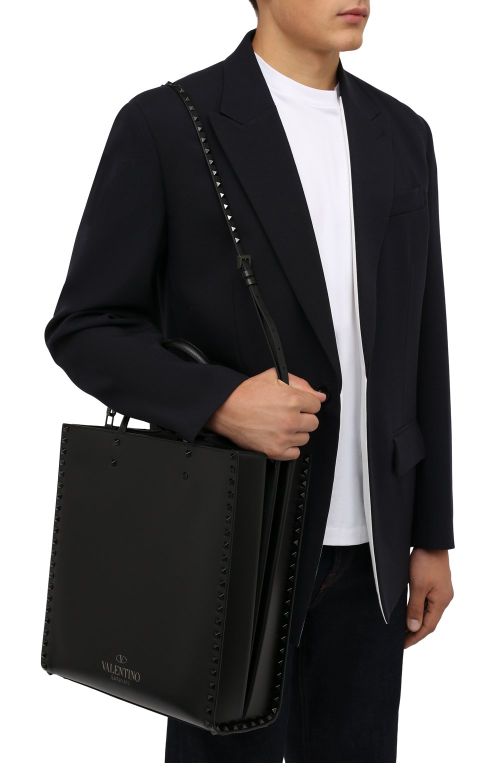 Кожаная сумка-тоут VALENTINO, арт. WY0B0B28/TLL, фото 5