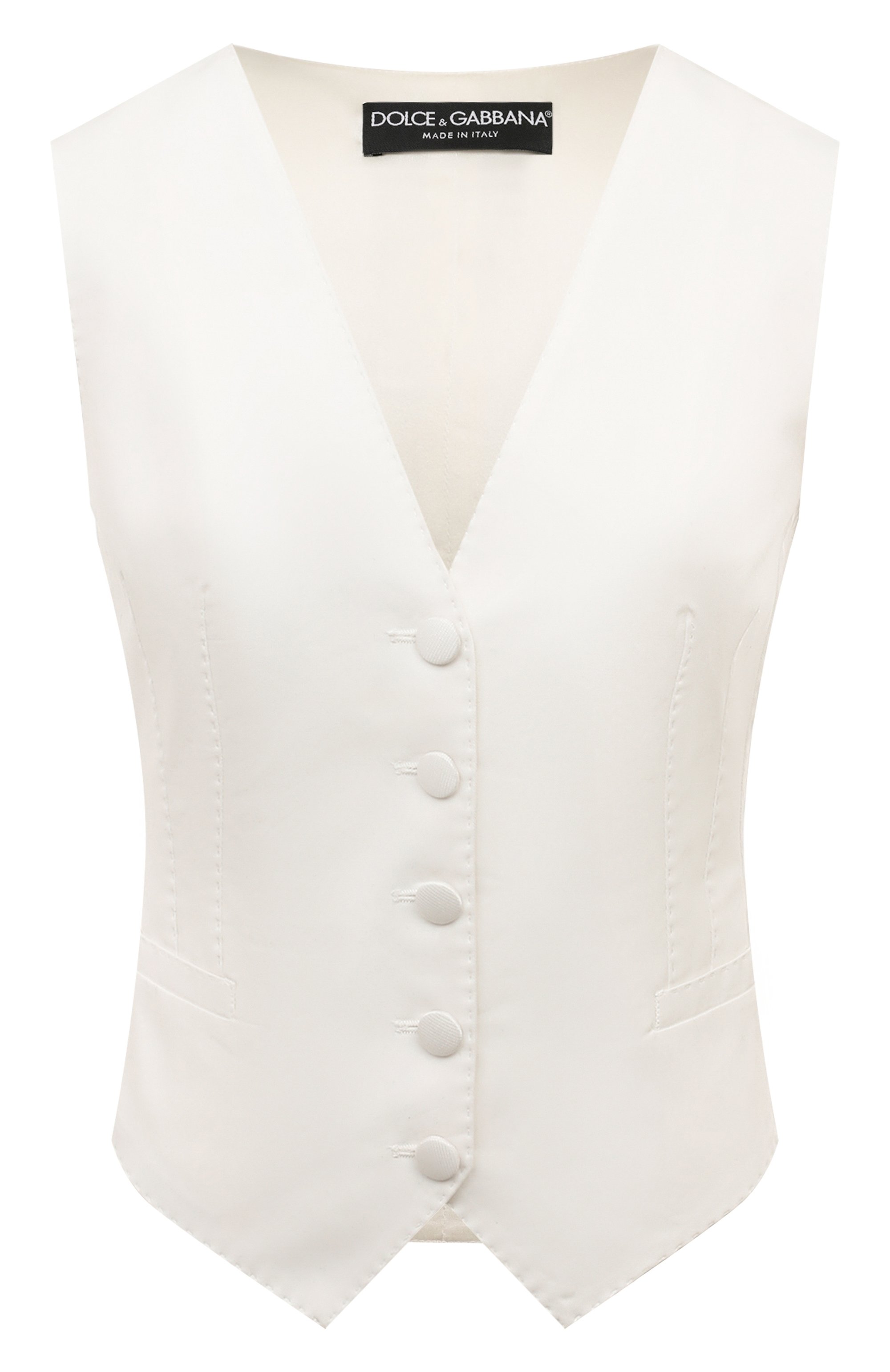 Жилет из хлопка и шелка DOLCE & GABBANA, арт. F79H5T/GDCDE, фото 1