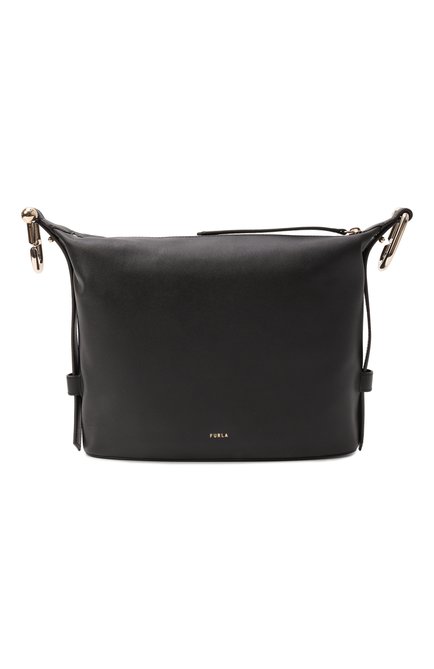 Женская сумка furla nuvola medium FURLA черного цвета, арт. WB01656/BX2045 | Фото 1 (Ремень/цепочка: На ремешке; Драгоценные камни: Проставлено; Размер: medium; Материал: Натуральная кожа; Материал сплава: Проставлено)