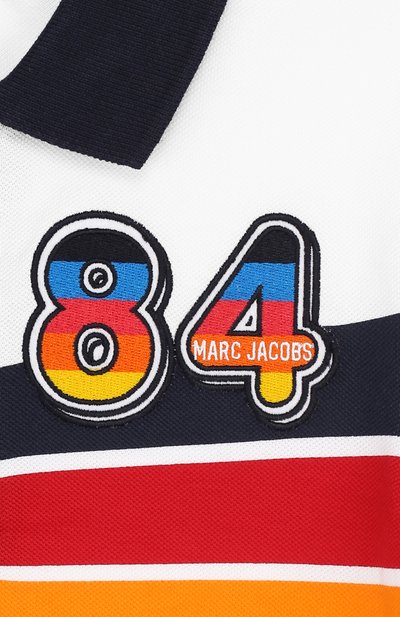 Хлопковое поло с контрастной отделкой MARC JACOBS (THE), арт. W25309/6A-12A, фото 3