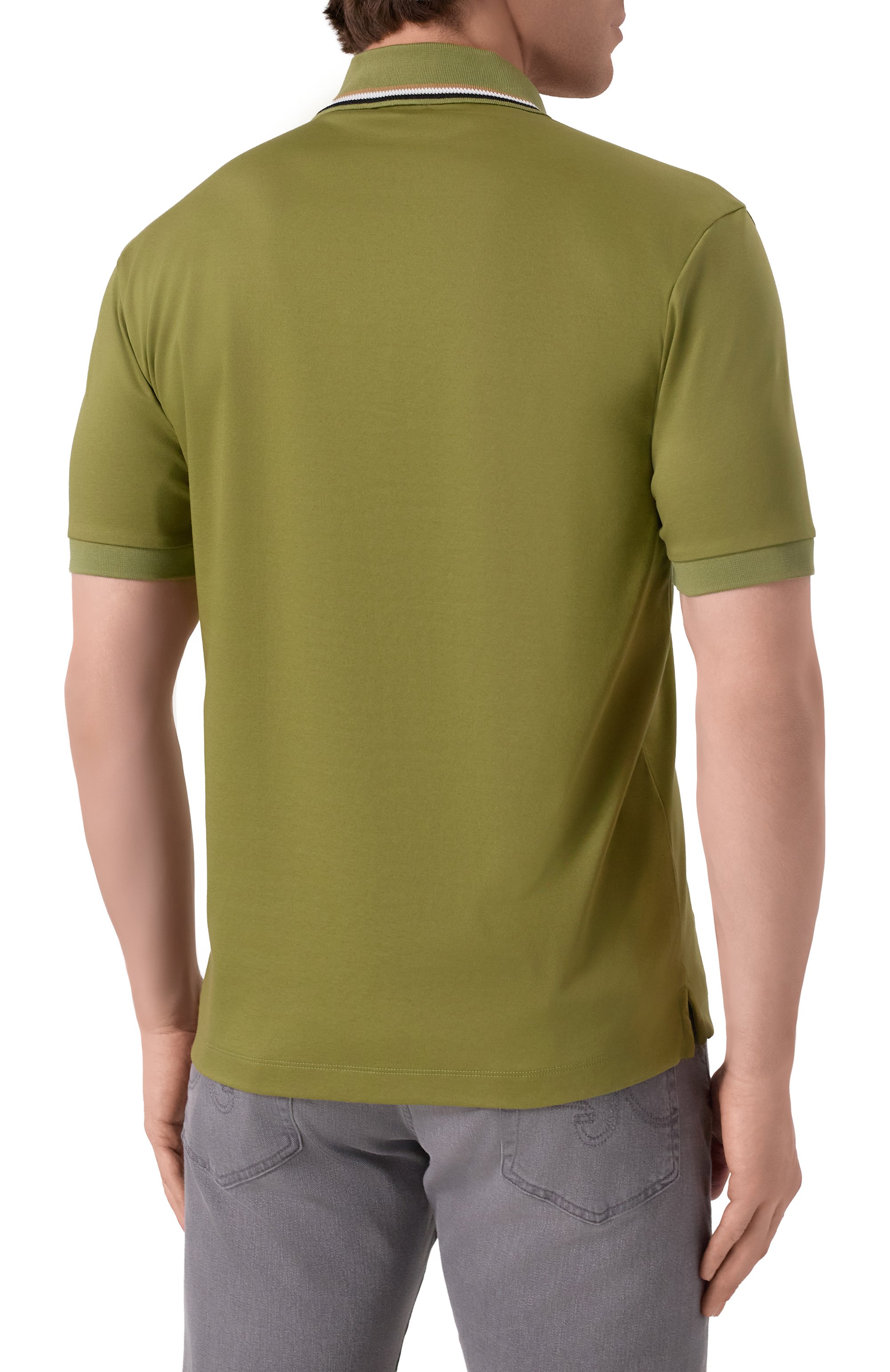 Хлопковое поло BOSS, арт. 50469360, фото 4