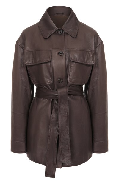 Женская кожаная куртка BRUNELLO CUCINELLI, арт. MPMUL7453P