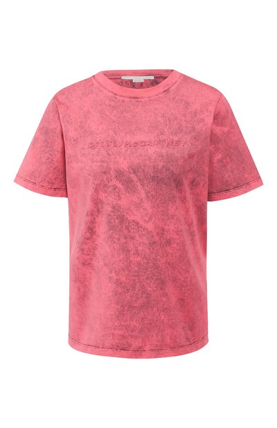 Женская хлопковая футболка STELLA MCCARTNEY, арт. 596957/SNW45