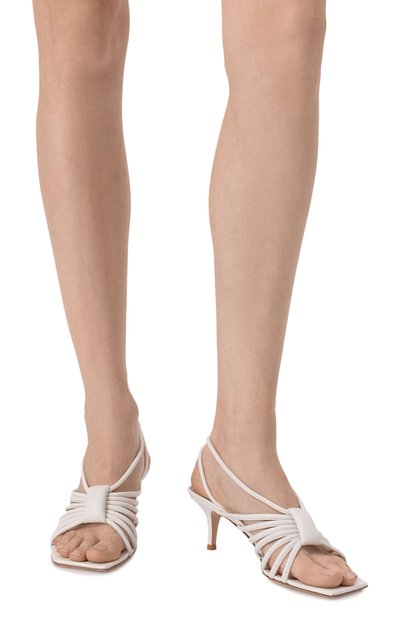 Кожаные босоножки hellen GIANVITO ROSSI, арт. G32486.55RIC.NAPBIAN, фото 3